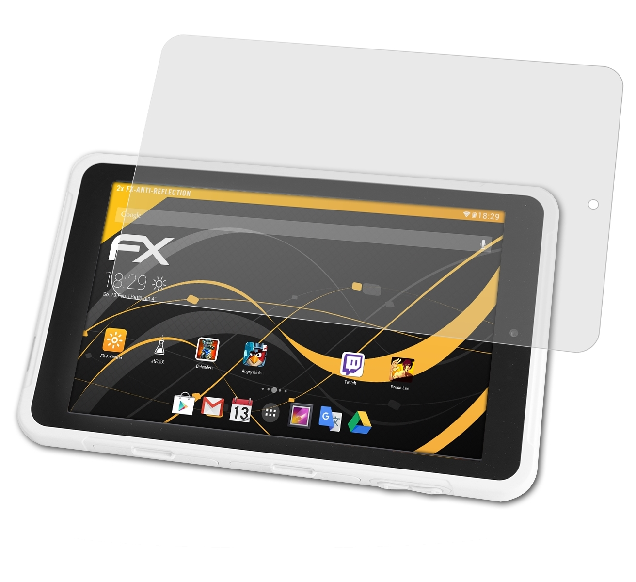ATFOLIX 2x FX-Antireflex Displayschutz(für Healthcare (8 Inch)) Onyx MPAD-800