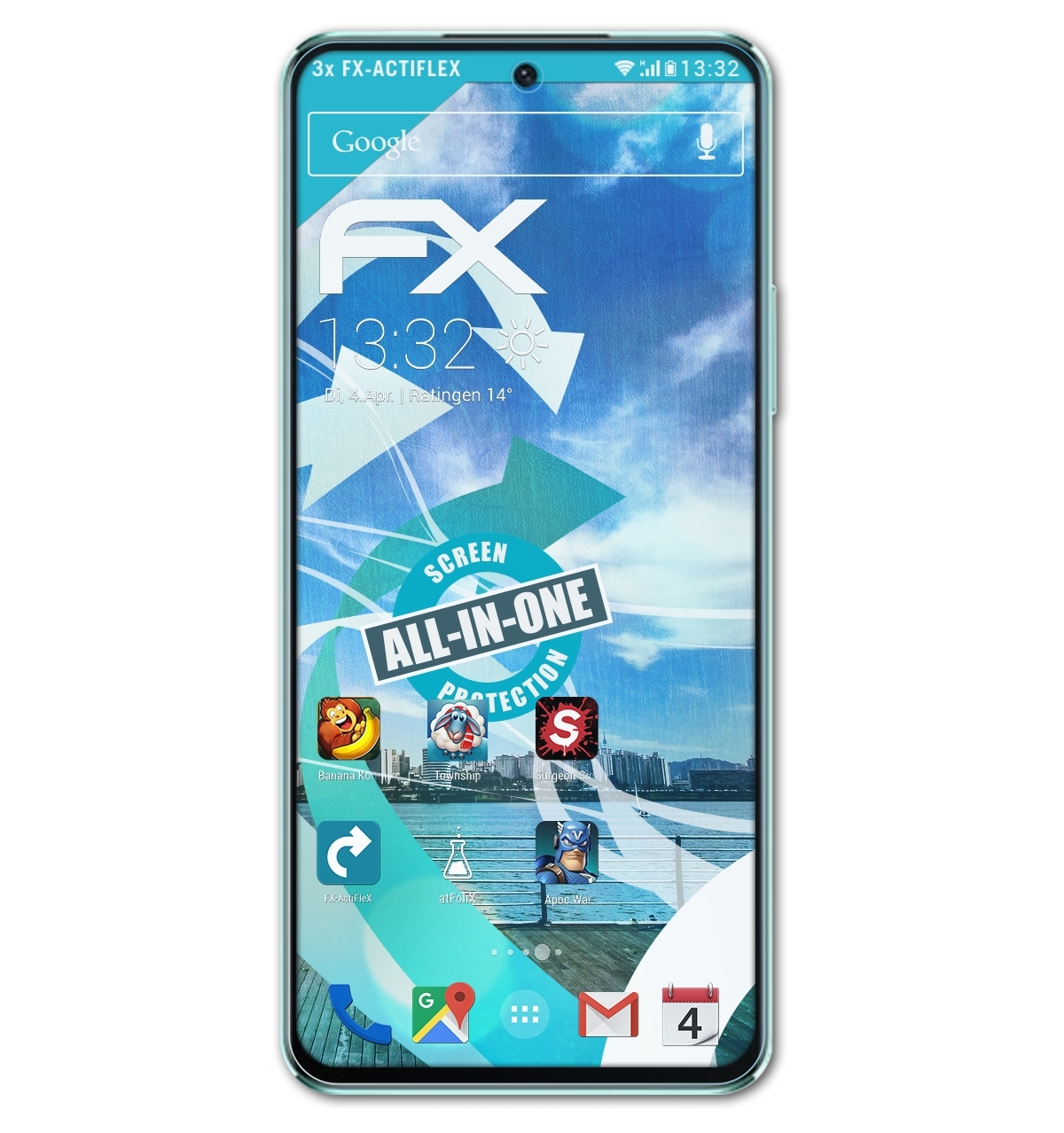 SE) Huawei Nova 3x 10 ATFOLIX FX-ActiFleX Displayschutz(für