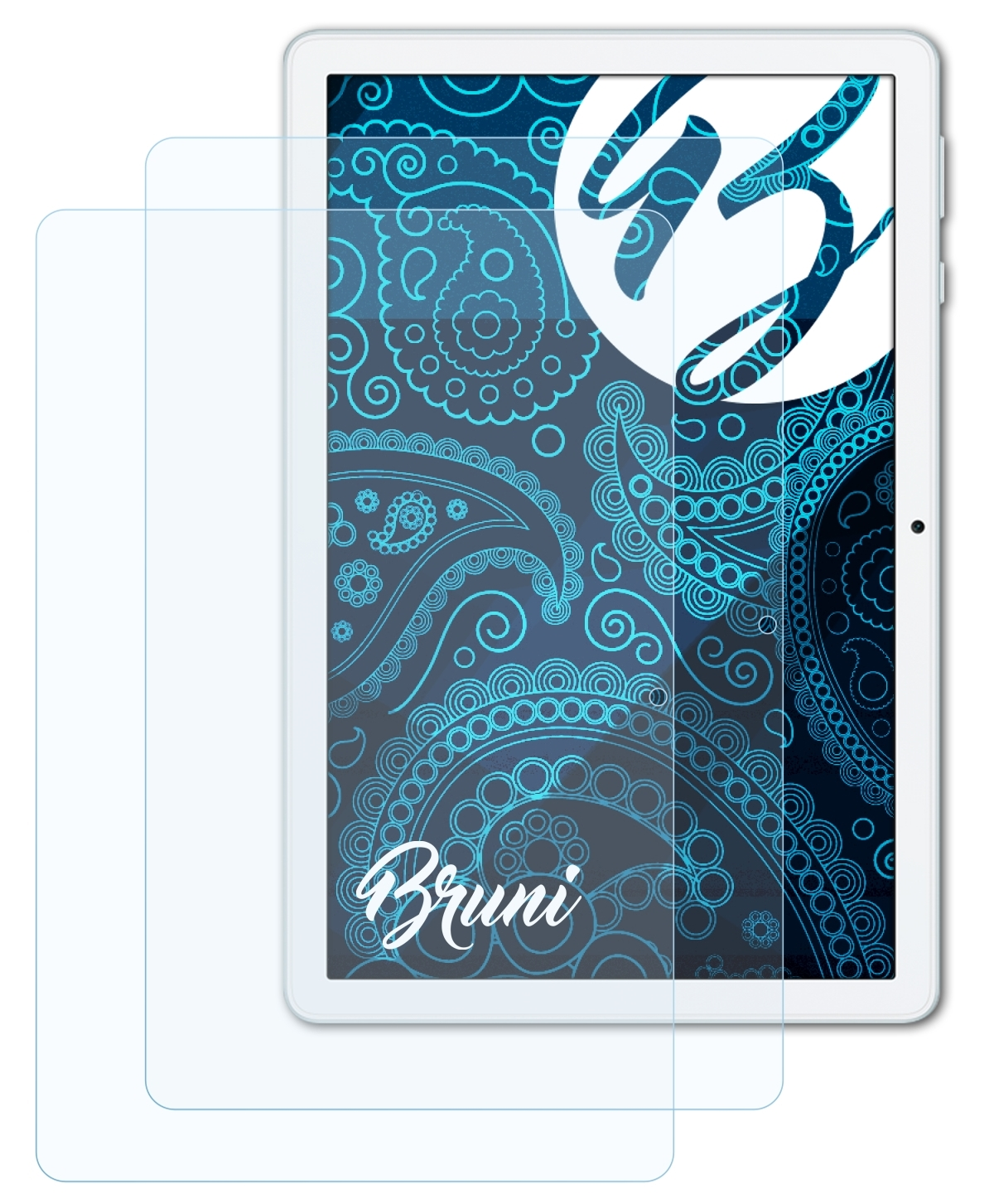BRUNI 2x Basics-Clear Schutzfolie(für Honor Lite) X8 Pad