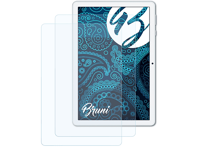 BRUNI 2x Basics-Clear Schutzfolie(für Honor Pad X8 Lite)