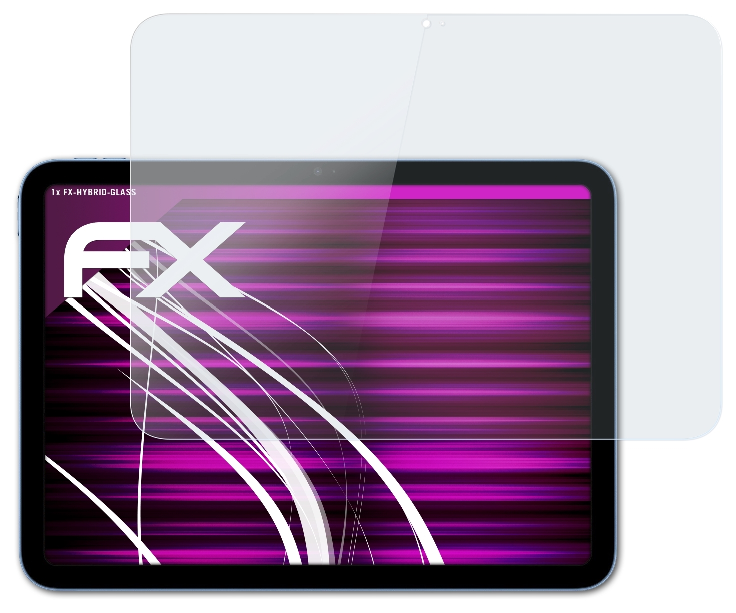 FX-Hybrid-Glass Apple (2022)) ATFOLIX Schutzglas(für iPad