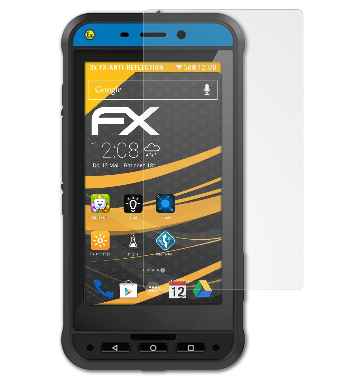 FX-Antireflex Smart-Ex DZ1) ecom 3x ATFOLIX Displayschutz(für 02
