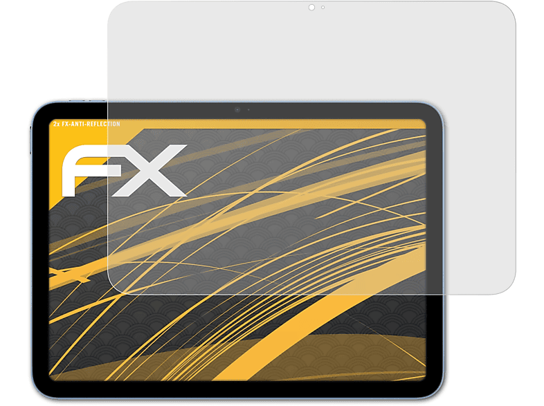 ATFOLIX Displayschutz(für Apple FX-Antireflex 2x (2022)) iPad