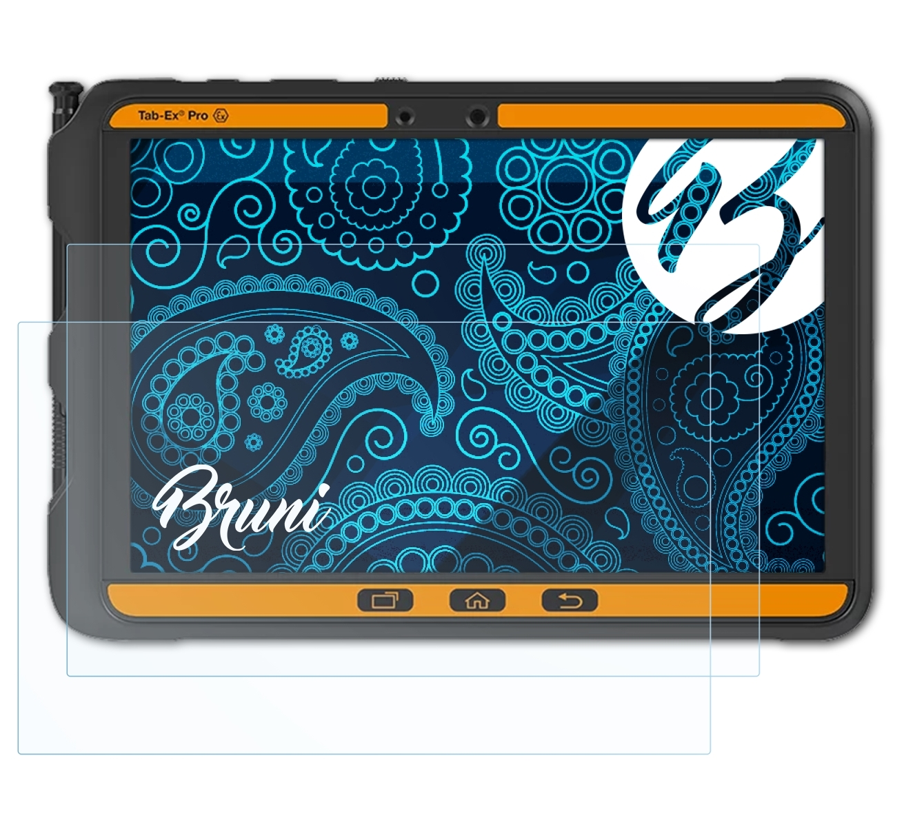 BRUNI 2x Tab-Ex Schutzfolie(für DZ2) ecom Pro Basics-Clear