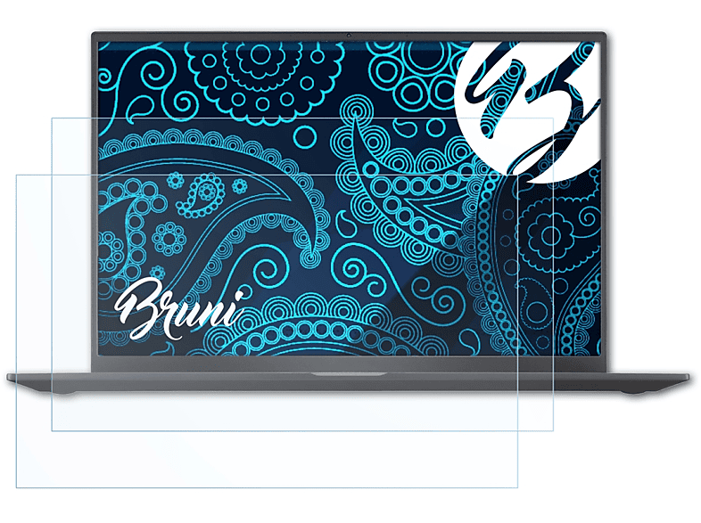BRUNI 2x Basics-Clear Schutzfolie(für LG Ultra PC (16U70Q))