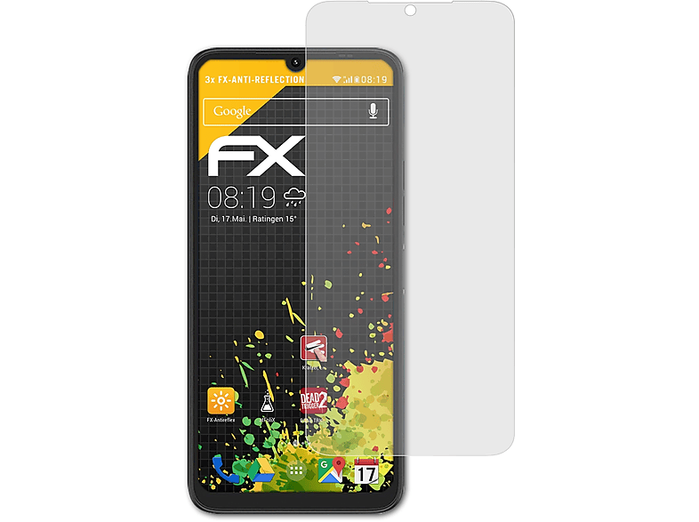 ATFOLIX FX-Antireflex UMiDigi C1) 3x Displayschutz(für