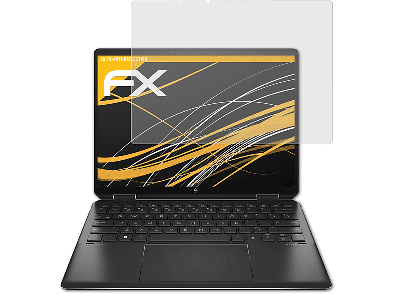 ATFOLIX 2x FX-Antireflex Spectre x360 HP Displayschutz(für 14-ef0773ng)