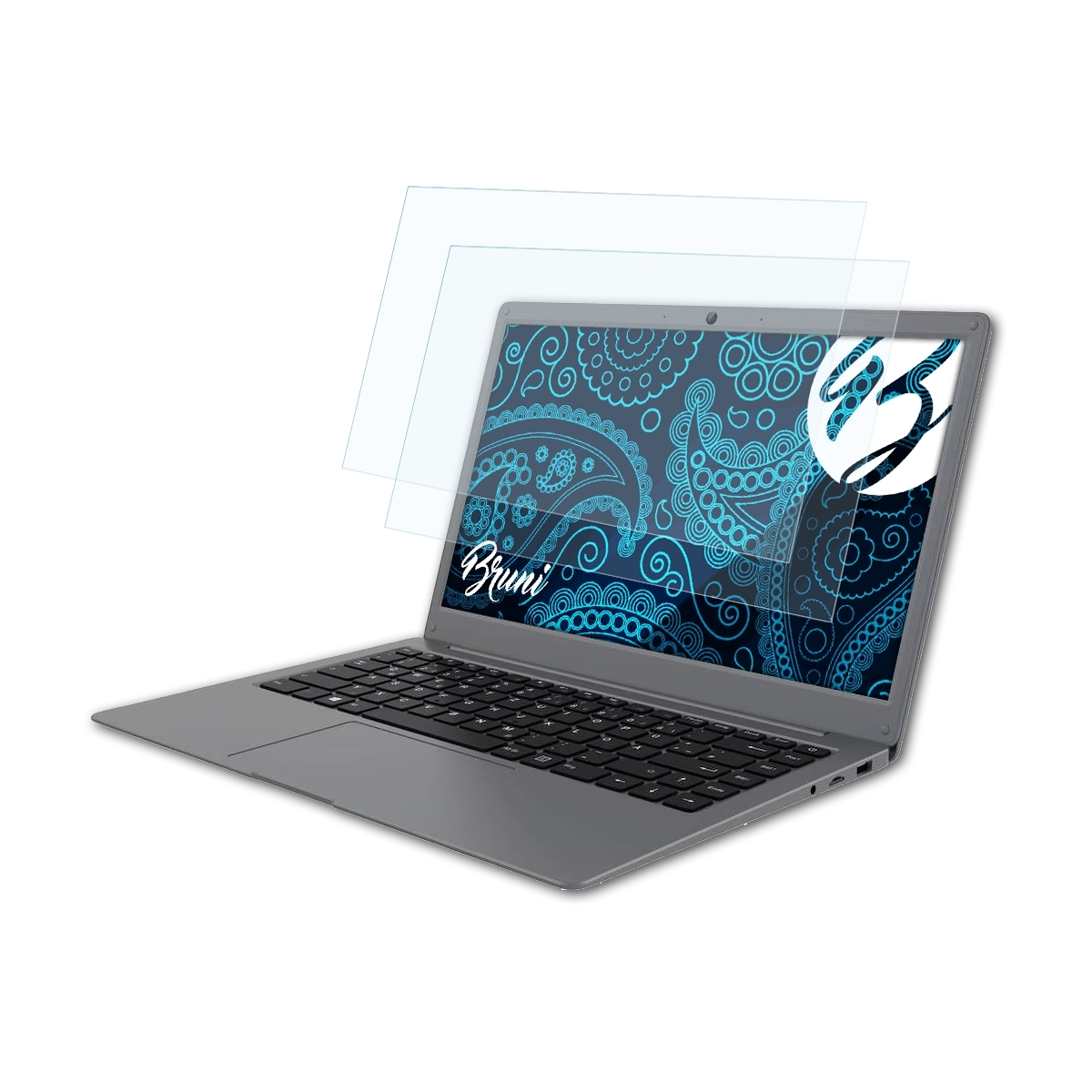 BRUNI 2x Basics-Clear Schutzfolie(für Odys SE) Pro14 MyBook