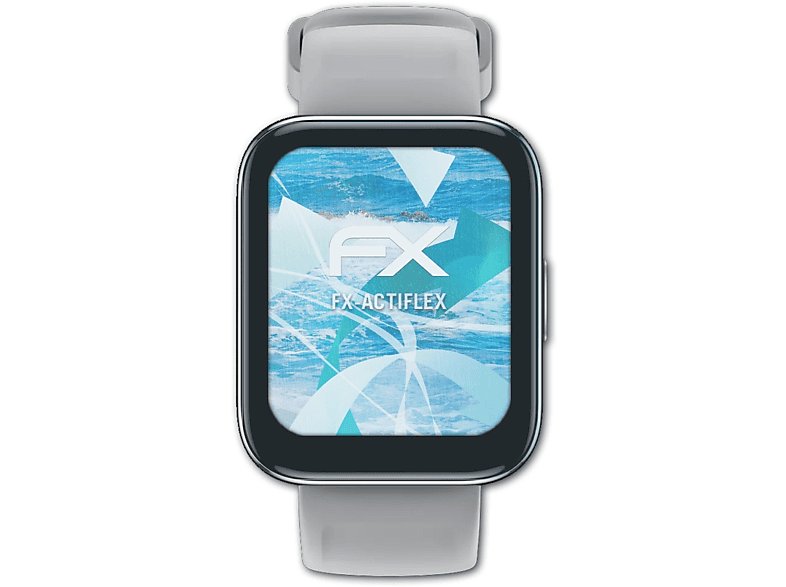 Displayschutz(für 3) FX-ActiFleX 3x ATFOLIX Realme Watch