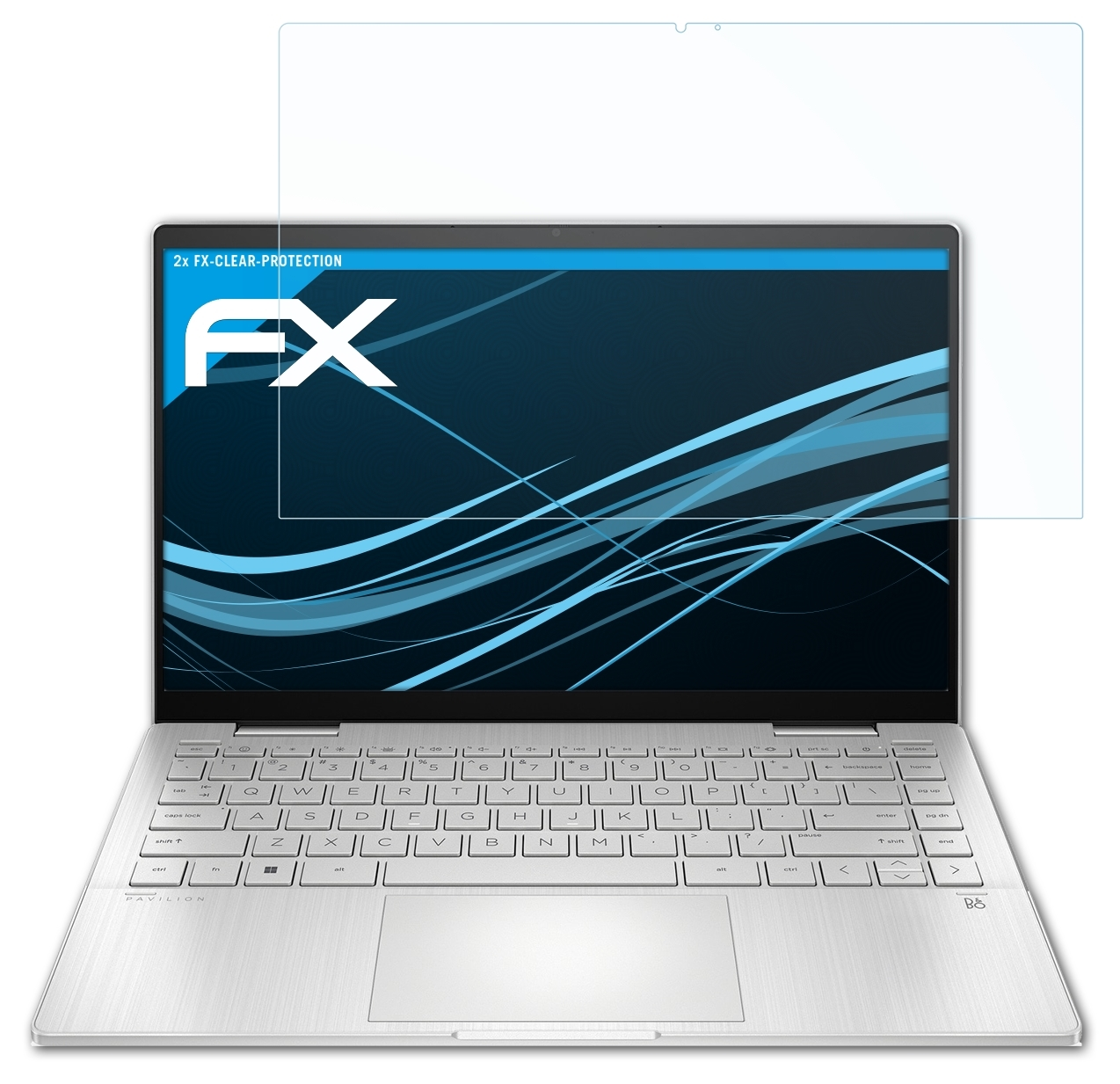 HP 2x ATFOLIX x360 FX-Clear Displayschutz(für Pavilion 14-ek0775ng)