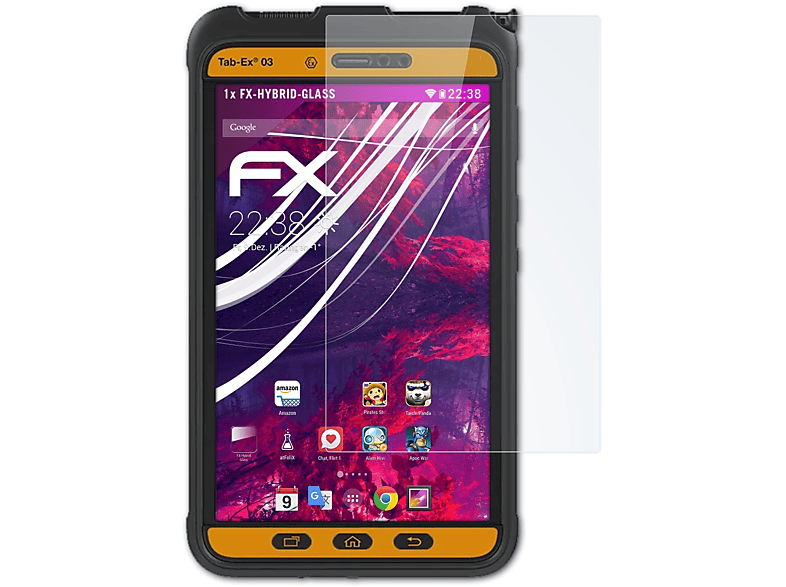 FX-Hybrid-Glass ecom 03 Schutzglas(für DZ2) Tab-Ex ATFOLIX