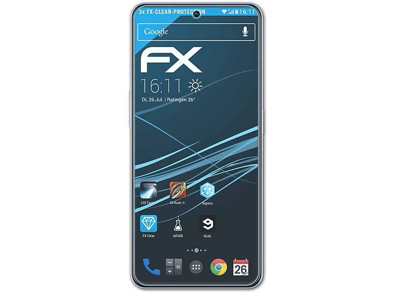 FX-Clear ZTE Blade V40s) ATFOLIX 3x Displayschutz(für