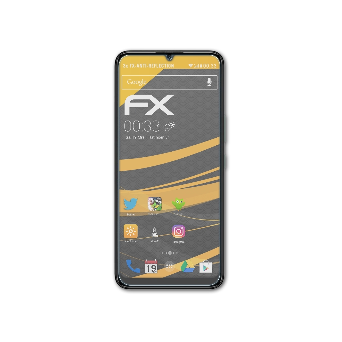 ATFOLIX 3x FX-Antireflex Displayschutz(für Nokia C31)