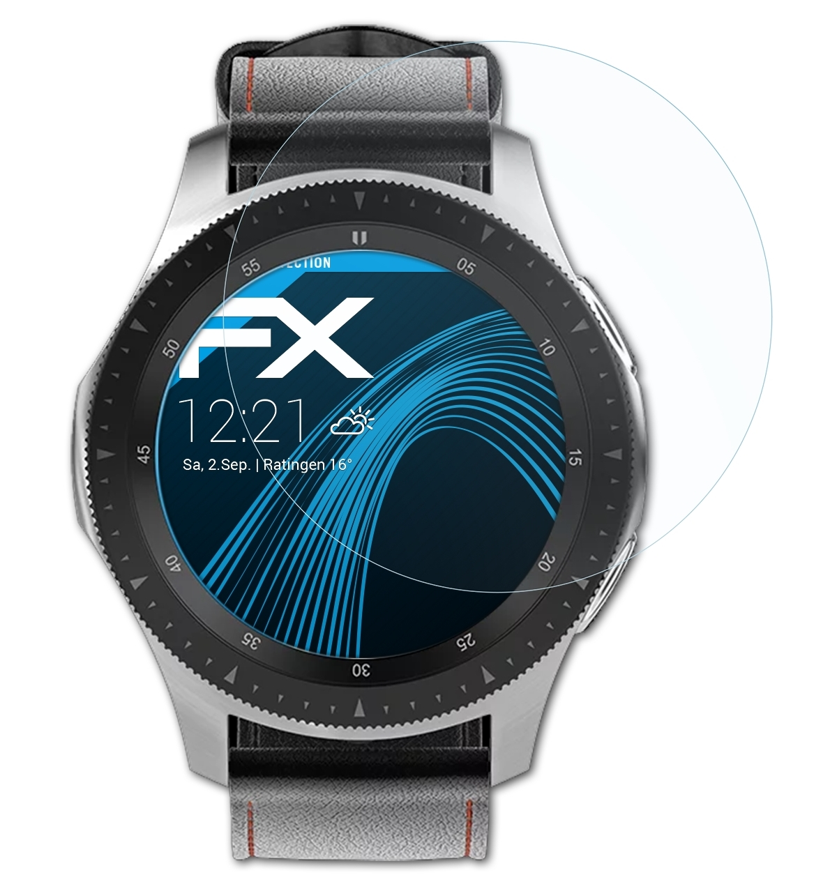 ATFOLIX 3x FX-Clear Displayschutz(für ecom Watch 01) Smart-Ex