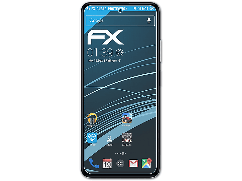 ATFOLIX 3x FX-Clear Displayschutz(für Xiaomi Redmi Note 11T Pro+)