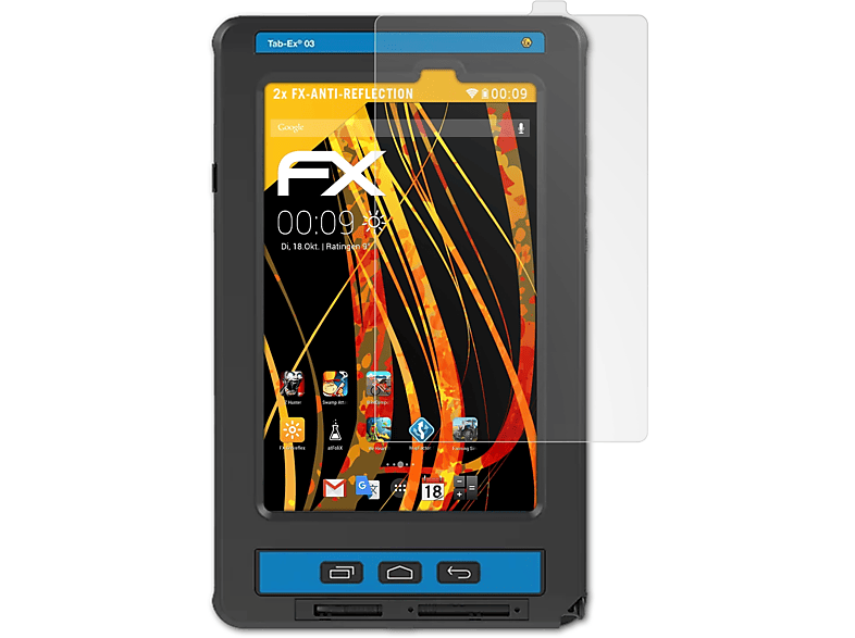 FX-Antireflex ecom 2x ATFOLIX Tab-Ex 03 Displayschutz(für DZ1)