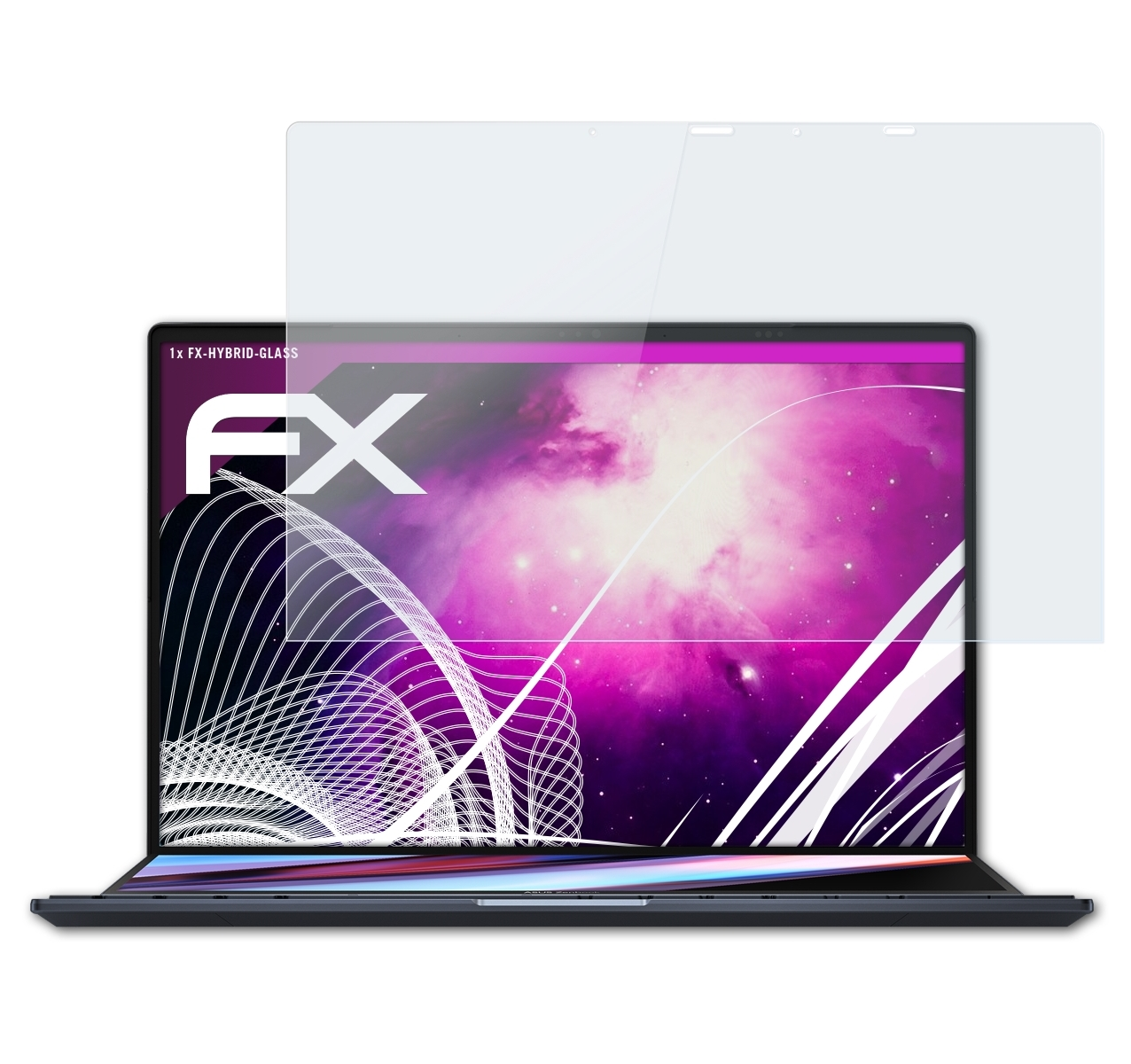 Schutzglas(für ATFOLIX 14 Asus Duo) FX-Hybrid-Glass Pro Zenbook