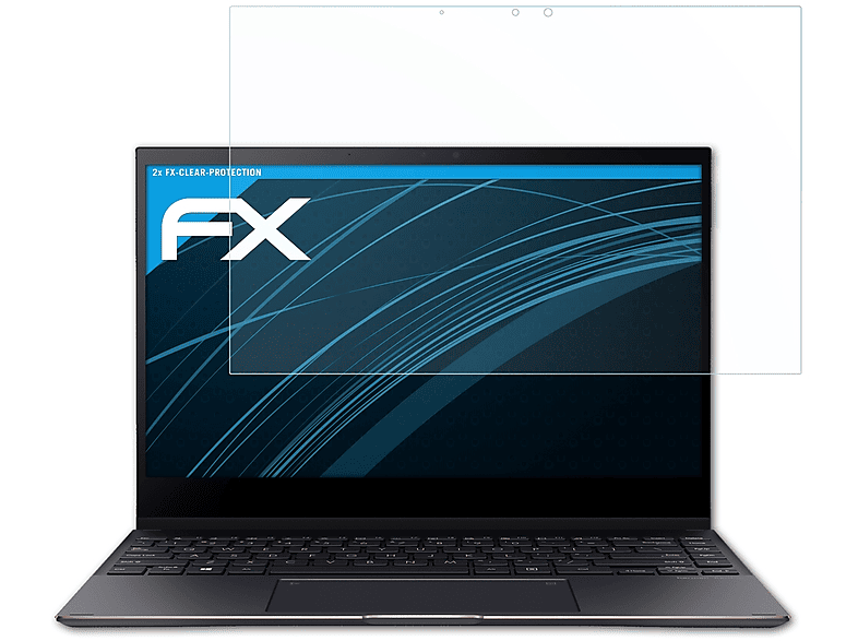 Asus Displayschutz(für (UX371)) 2x FX-Clear ATFOLIX ZenBook S13 Flip