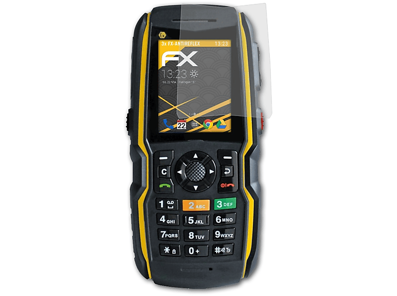 ATFOLIX 3x FX-Antireflex 08) Displayschutz(für Ex-Handy ecom