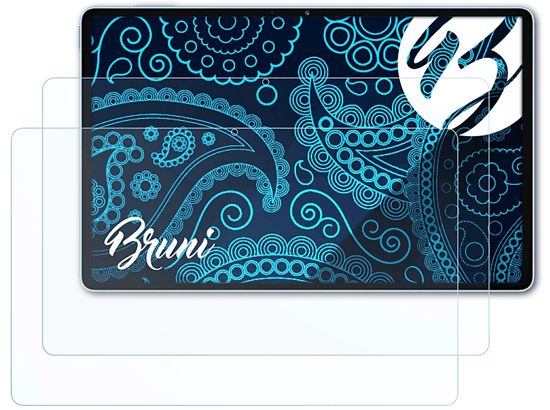 BRUNI 2x Basics-Clear Schutzfolie(für Realme X) Pad