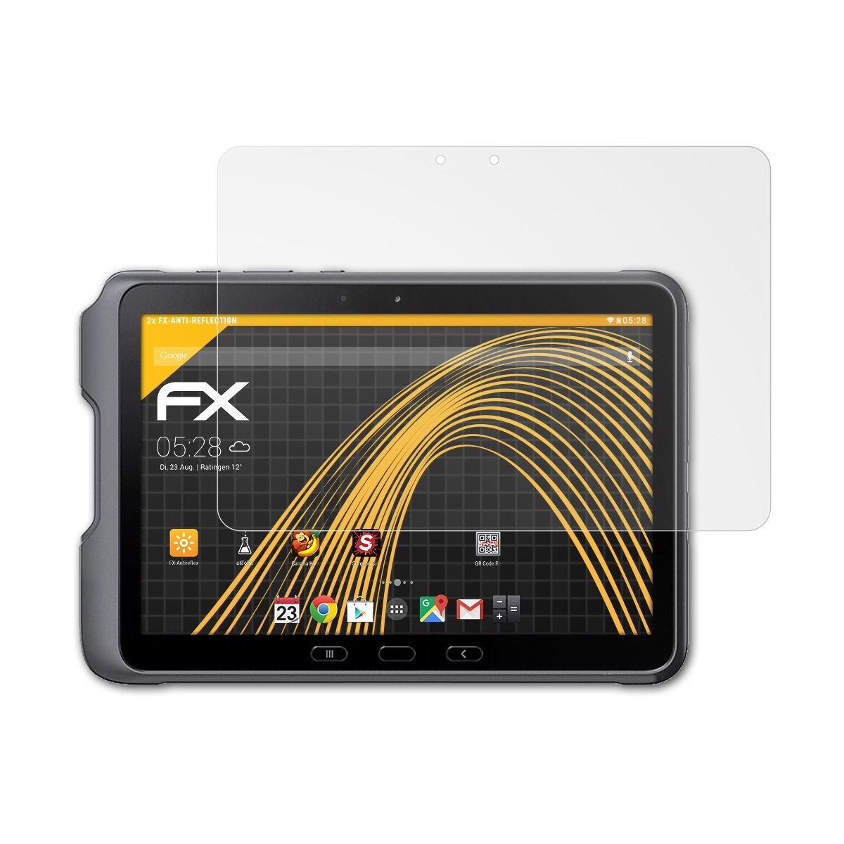 FX-Antireflex Pro) ATFOLIX Galaxy Displayschutz(für Tab 2x Samsung Active4