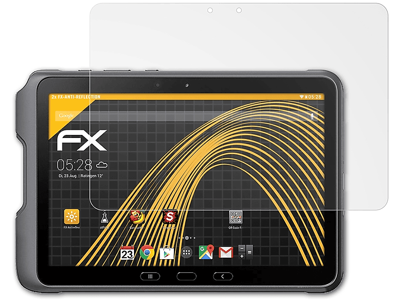 ATFOLIX 2x Active4 Samsung Tab Galaxy Pro) FX-Antireflex Displayschutz(für