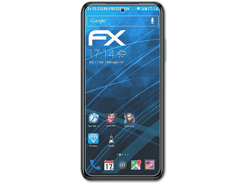 ATFOLIX 3x FX-Clear Displayschutz(für Xiaomi Poco M5s)