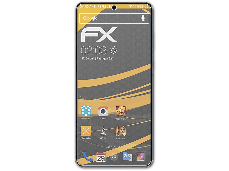 ATFOLIX 3x FX-Antireflex Displayschutz(für Huawei Mate 50)