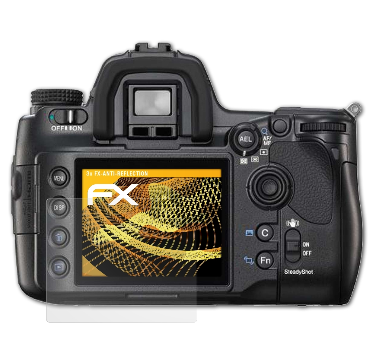 ATFOLIX 3x Displayschutz(für Sony FX-Antireflex a900 (DSLR-A900)) Alpha