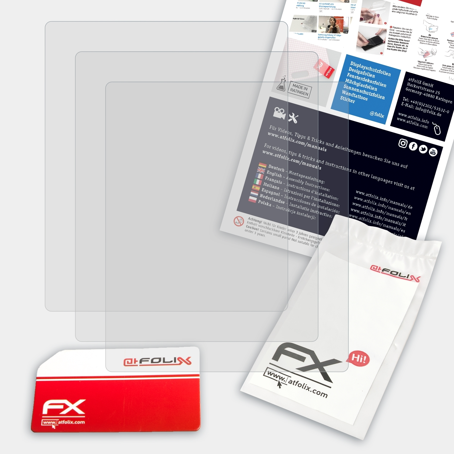 Sony ATFOLIX FX-Antireflex Alpha (DSLR-A900)) 3x a900 Displayschutz(für