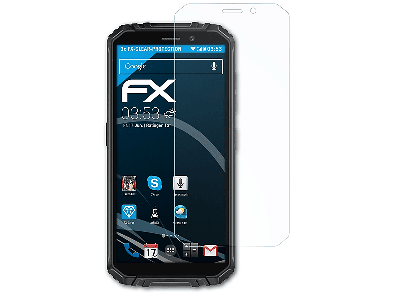FX-Clear Displayschutz(für 3x ATFOLIX Pro) Oukitel WP18
