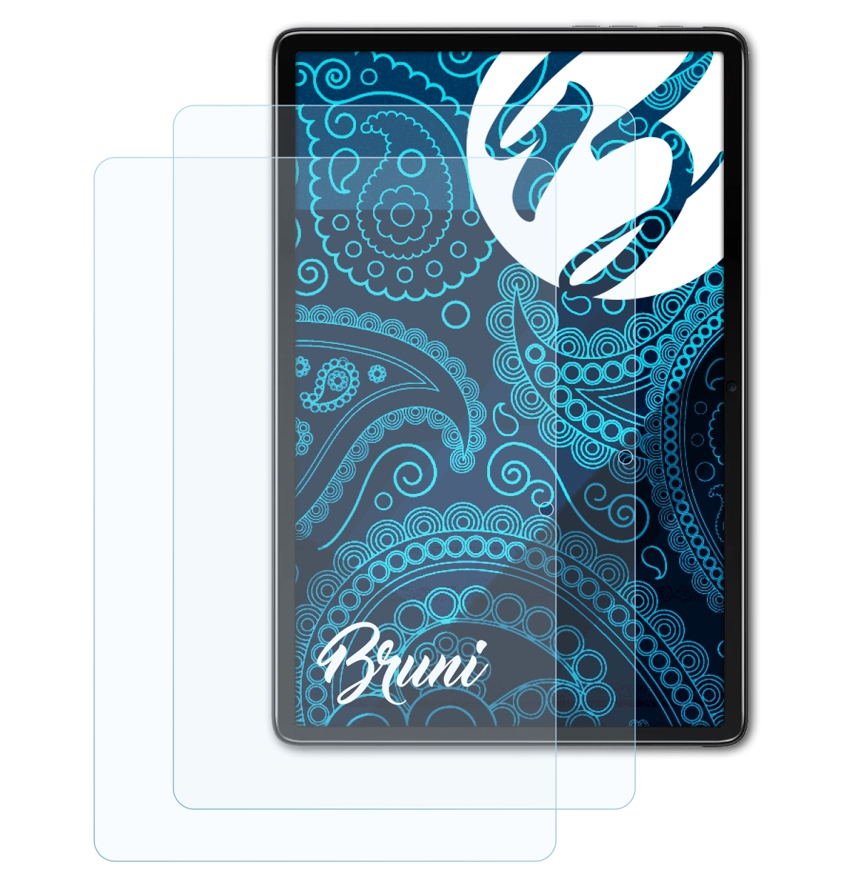 BRUNI 2x Blackview Tab 7) Schutzfolie(für Basics-Clear