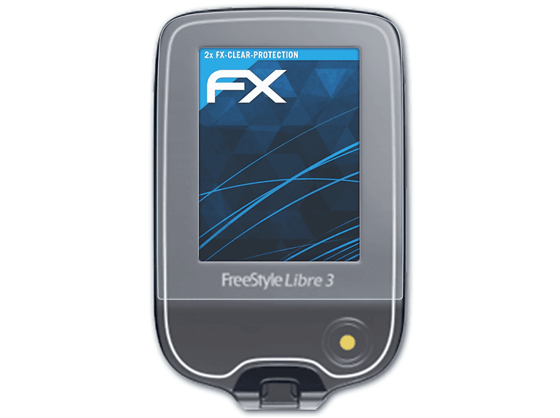 ATFOLIX 2x FX-Clear Displayschutz(für FreeStyle 3) Libre