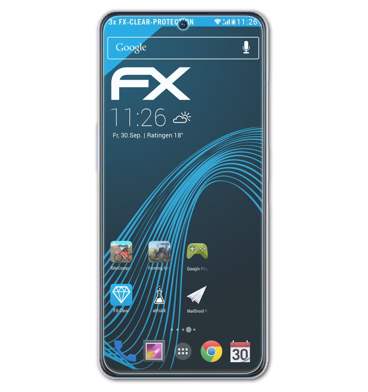 SE) 40 3x Axon ATFOLIX FX-Clear Displayschutz(für ZTE