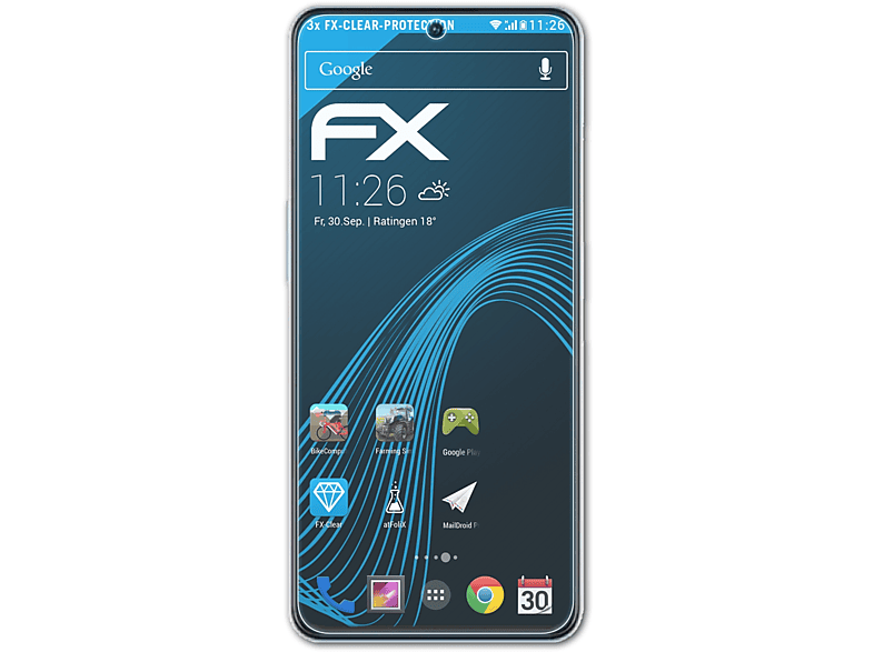 ATFOLIX Axon FX-Clear SE) Displayschutz(für 40 ZTE 3x