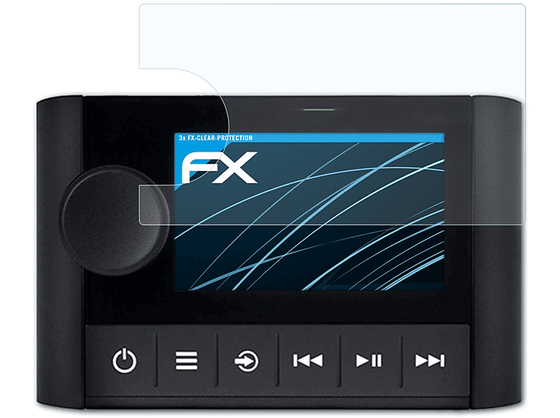ATFOLIX 3x FX-Clear Displayschutz(für Garmin Fusion Apollo MS-SRX400)