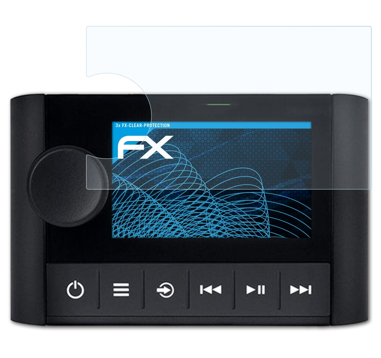 ATFOLIX Displayschutz(für MS-SRX400) Fusion 3x FX-Clear Garmin Apollo