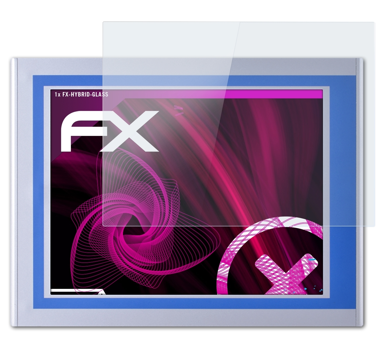 ATFOLIX FX-Hybrid-Glass Schutzglas(für Inch)) Nodka TPC6000-A123 (12.1