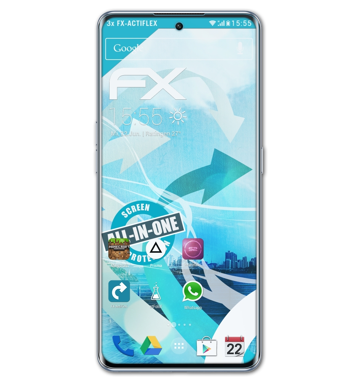 ATFOLIX 3x FX-ActiFleX Displayschutz(für A1 Pro) Oppo