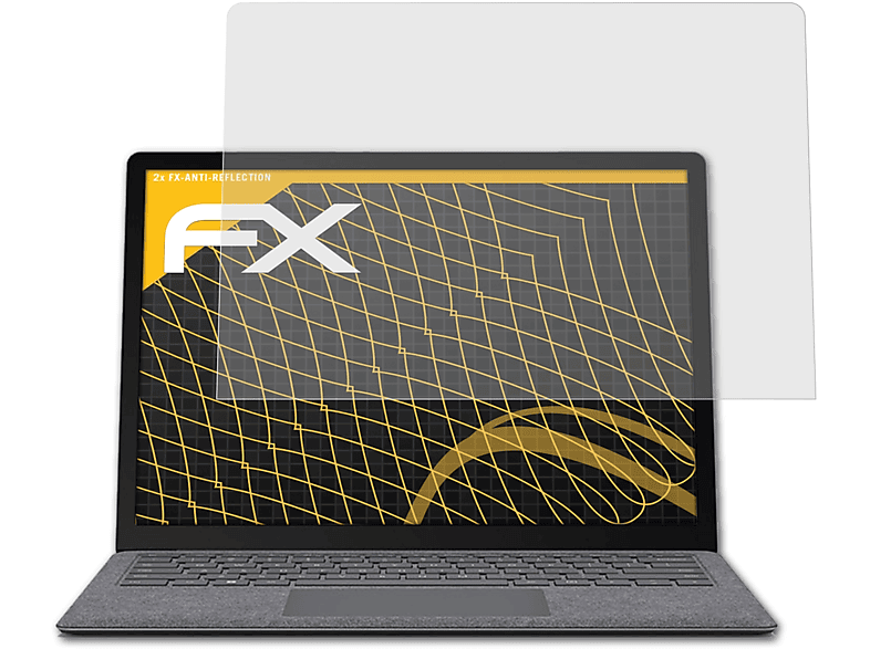 2x FX-Antireflex 5 Microsoft Displayschutz(für Laptop Inch)) ATFOLIX (15 Surface