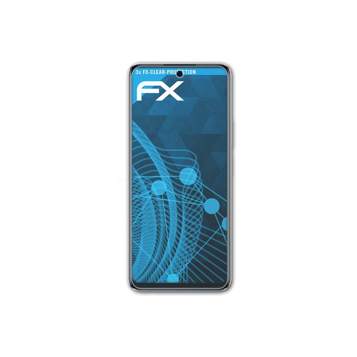 2023) 5G 3x Displayschutz(für Infinix Zero ATFOLIX FX-Clear