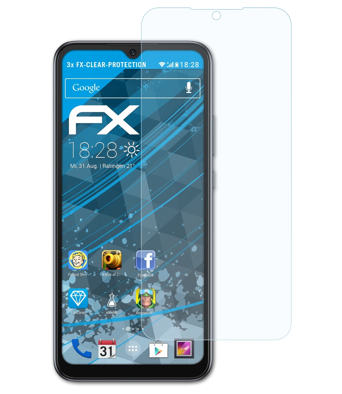 FX-Clear Redmi Displayschutz(für Xiaomi 3x 10A) ATFOLIX