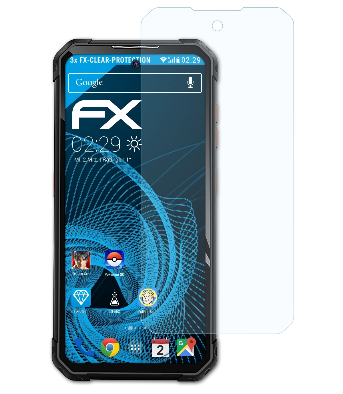 Displayschutz(für ATFOLIX FX-Clear IIIF150 Air1 Pro) 3x