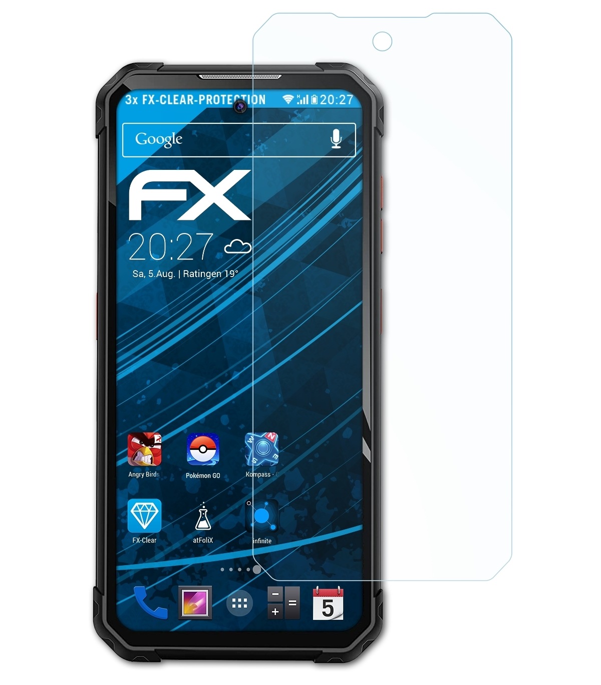 Displayschutz(für ATFOLIX FX-Clear IIIF150 Air1 Pro) 3x