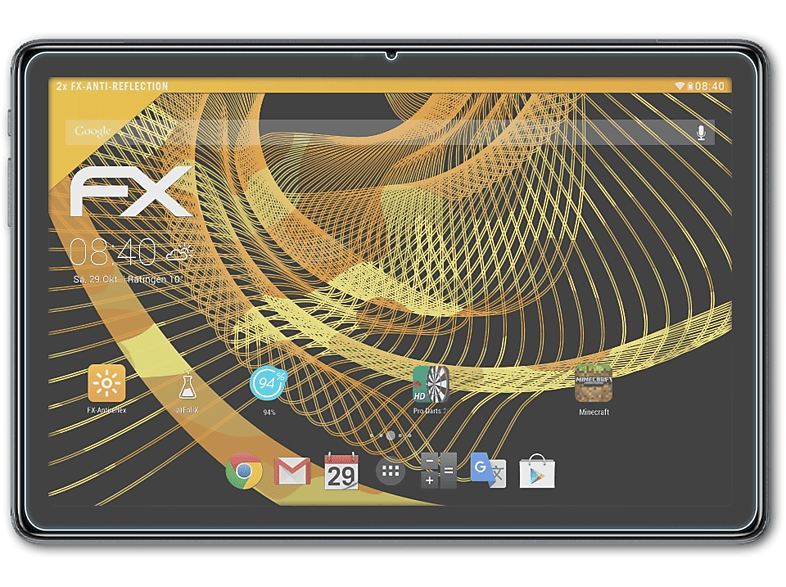 ATFOLIX FX-Antireflex 2x Displayschutz(für T10) Doogee