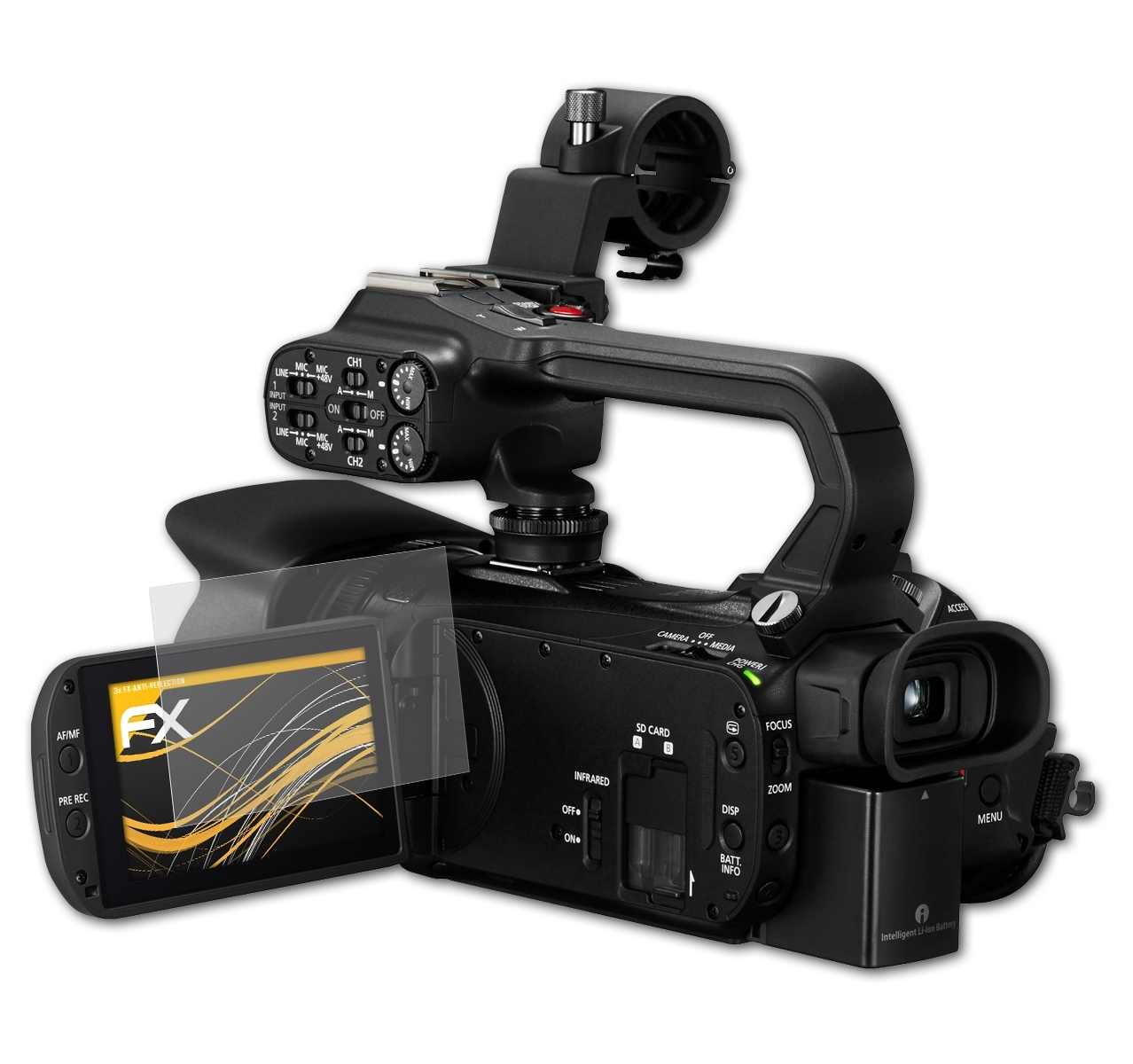 XA65) FX-Antireflex 3x Displayschutz(für ATFOLIX Canon