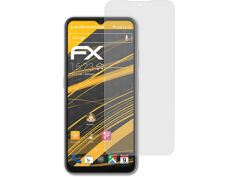 Blackview FX-Antireflex ATFOLIX A85) 3x Displayschutz(für