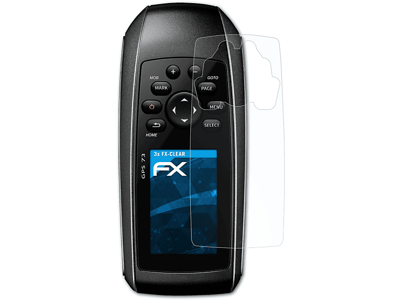 ATFOLIX 3x 73) GPS Garmin Displayschutz(für FX-Clear