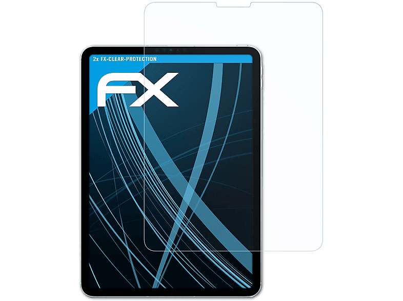 ATFOLIX 2x FX-Clear Displayschutz(für Apple iPad Pro 11 (2022))