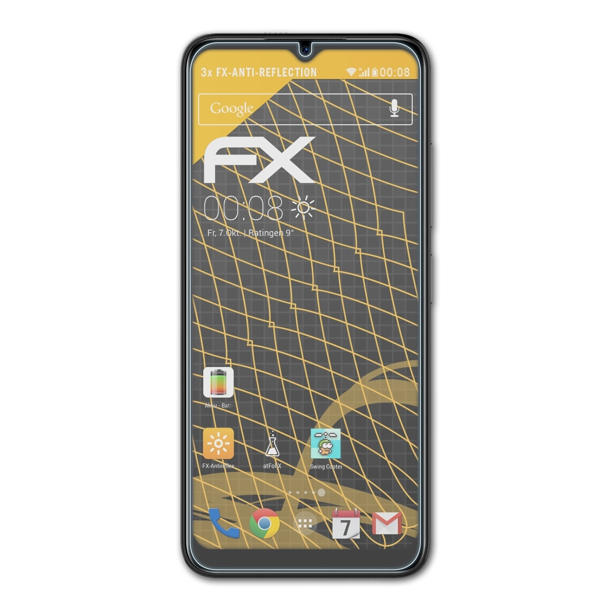 FX-Antireflex 3x X98) Doogee Displayschutz(für ATFOLIX